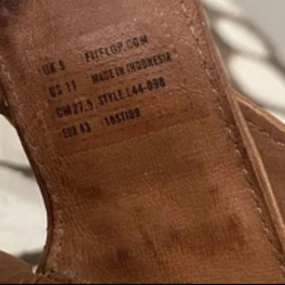 FitFlop Brown Toe-Post Sandals Women’s Size 11 Comfort Arch Support - Picture 5 of 7